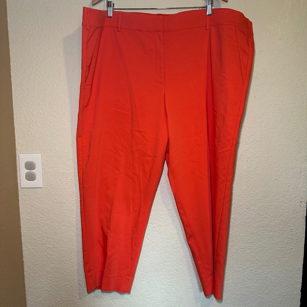 Lane Bryant Womens 26 Plus Size Dress‎ Pants The Modernist Collection Orange